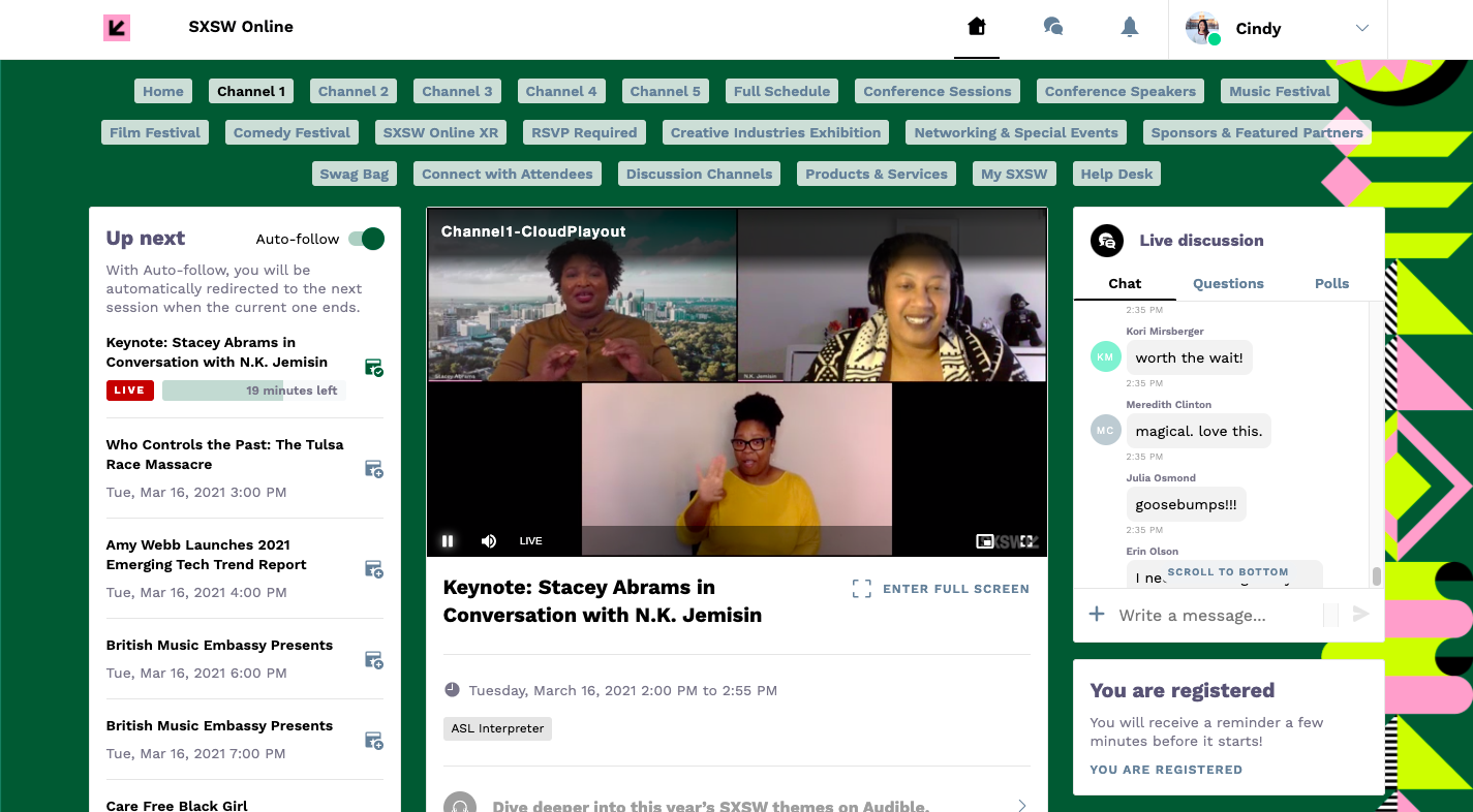 South by Southwest (SXSW) 2021’s Virtual Conference | Nelson A