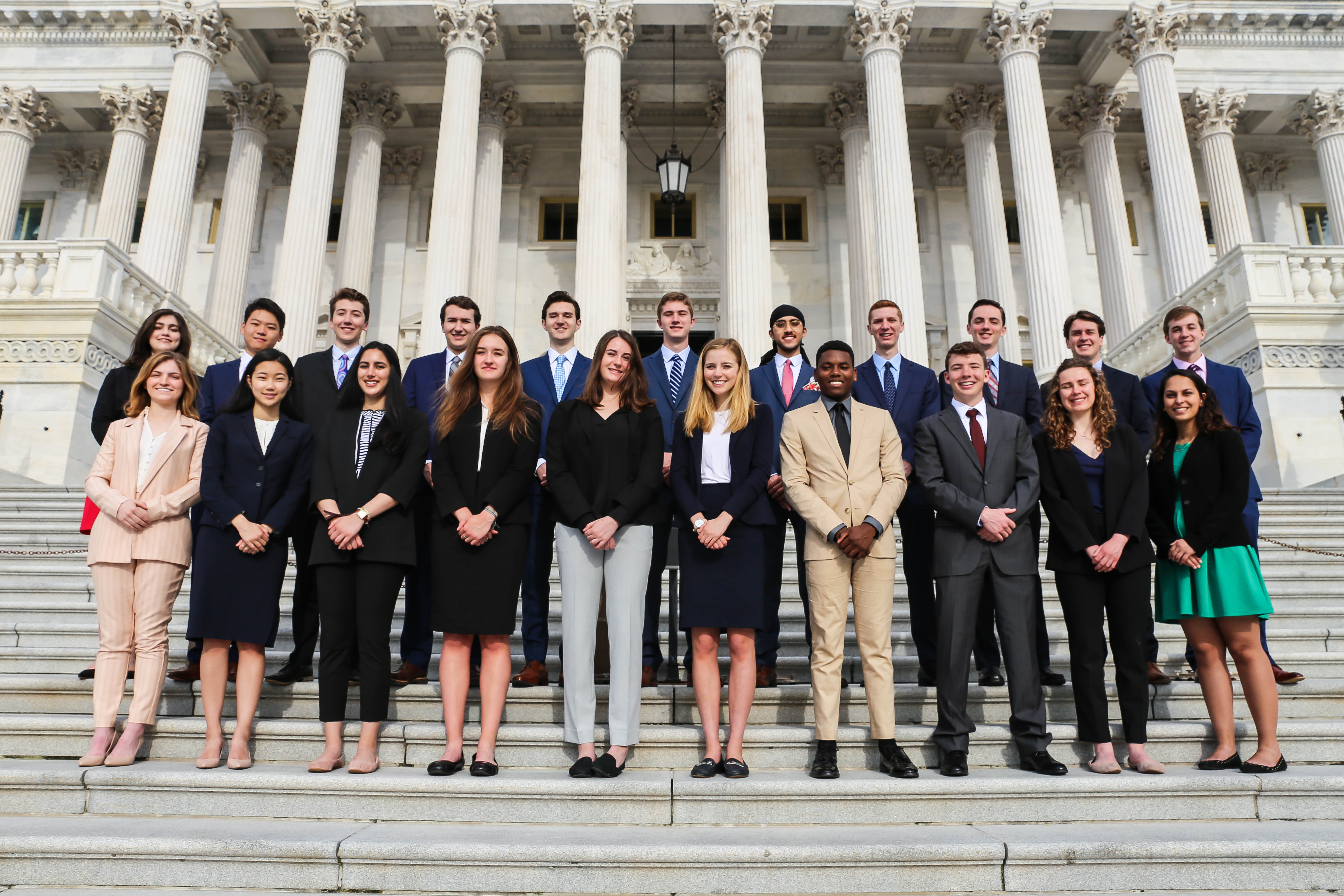 Group of students in front of the National Capitol