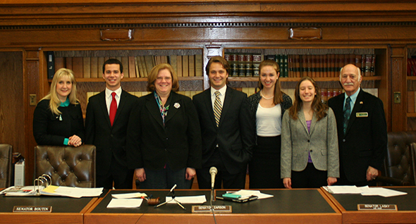 New Hampshire Senate Judiciary Committee hearing room