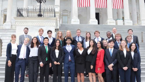 The First-Year Fellows on the Capitol Steps