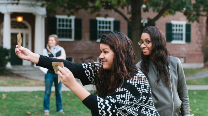 MLDP students participate in a leadership-building activity. 