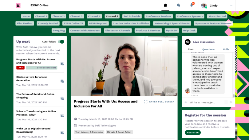 South by Southwest (SXSW) 2021’s Virtual Conference | Nelson A