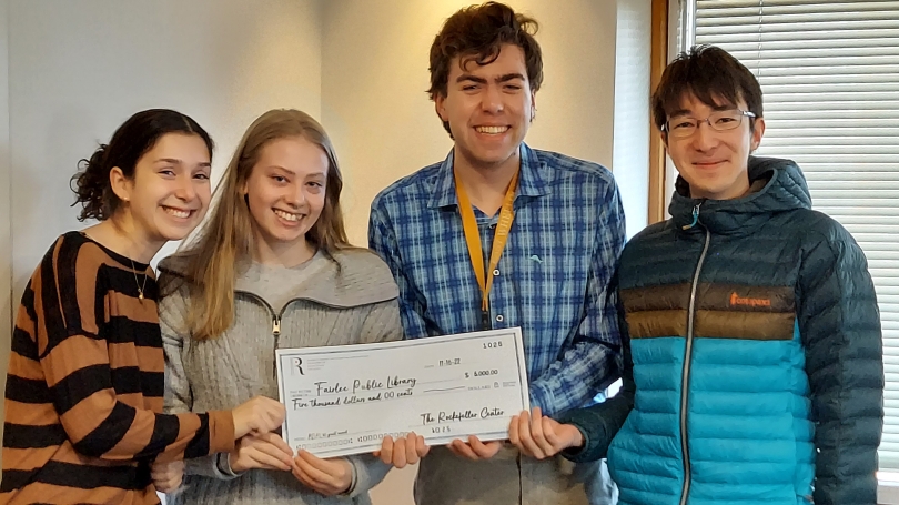   	Allison Burg '25, Alexander Clarke '25, Kai Etheridge '25, and Elizabeth Rudnick '23