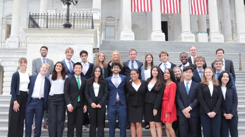 The First-Year Fellows on the Capitol Steps