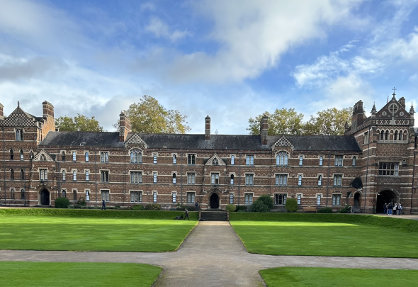 Exterior shot of Keble College