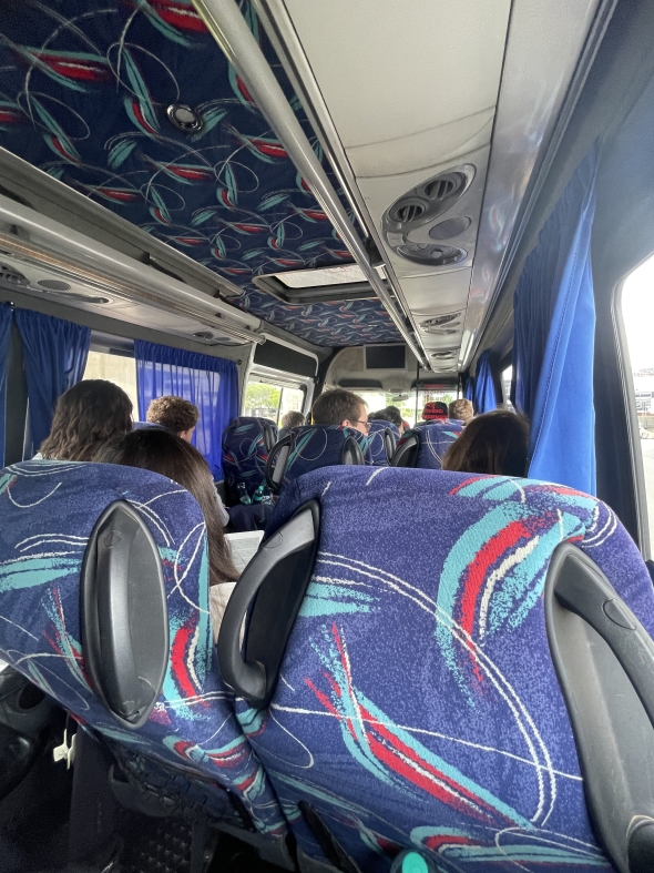 Inside bus